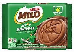 MILO SANDWICH BISCUIT 6PCKS *44G