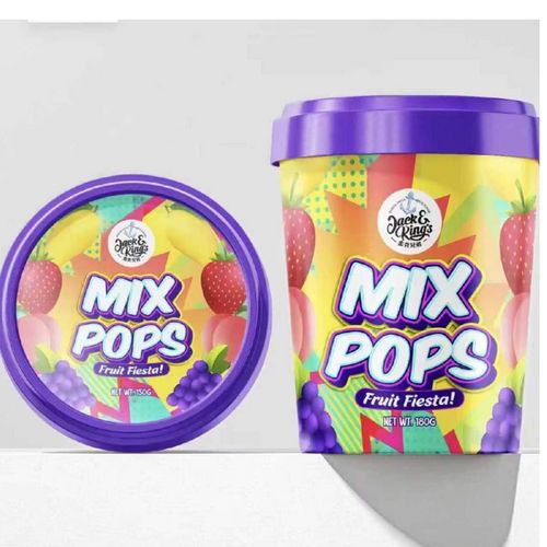 MIX FRUIT POPS 180G
