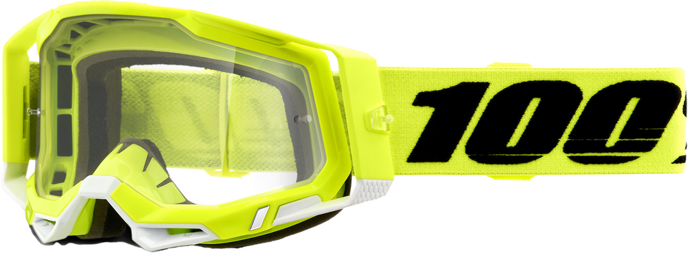 610-5033-RACECRAFT 2 GOGGLE YELLOW CLEAR LENS