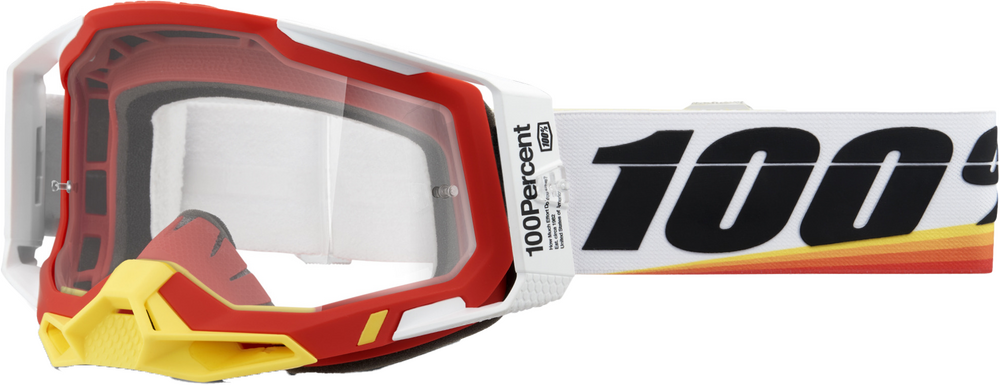 610-5039-RACECRAFT 2 GOGGLE ARSHAM RED CLEAR LENS