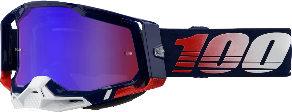 610-5061-RACECRAFT 2 GOGGLE REPUBLIC MIRROR RED/BLUE LENS