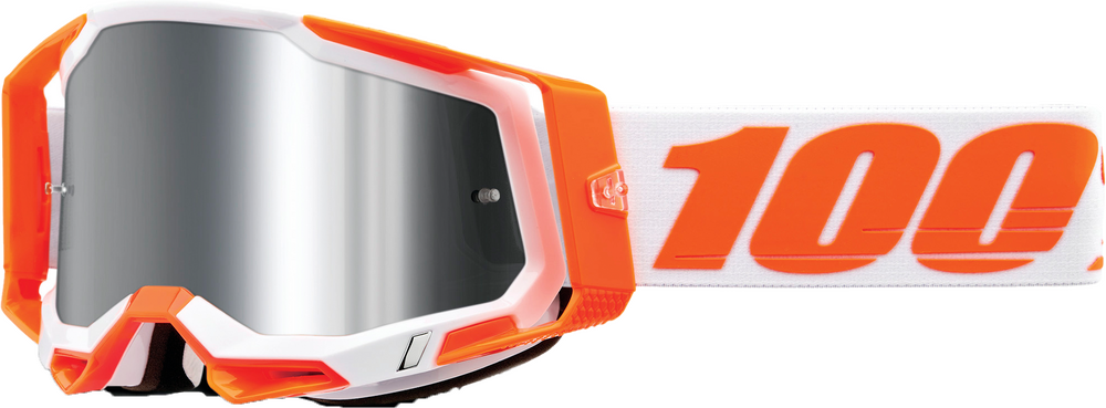 610-5052-RACECRAFT 2 GOGGLE ORANGE MIRROR SLVR FLASH LENS