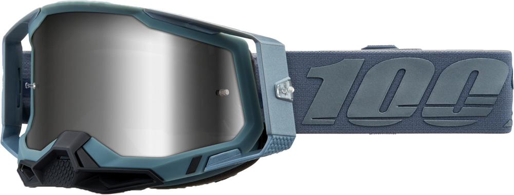 610-5056-RACECRAFT 2 GOGGLE BATTLESHIP MIRROR SILVER LENS