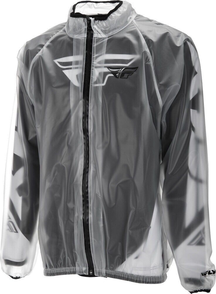 354-6110L-FLY RAIN JACKET CLEAR LG