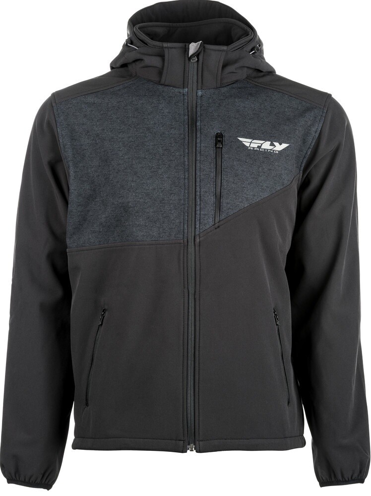 354-6380M-FLY CHECKPOINT JACKET BLACK MD