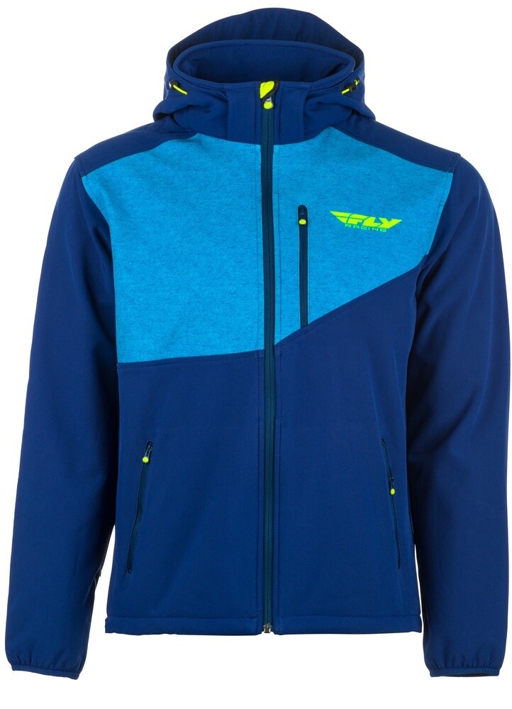 354-6381S-FLY CHECKPOINT JACKET BLUE/HI-VIS SM