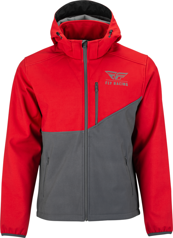 354-6384M-CHECKPOINT JACKET GREY/RED MD