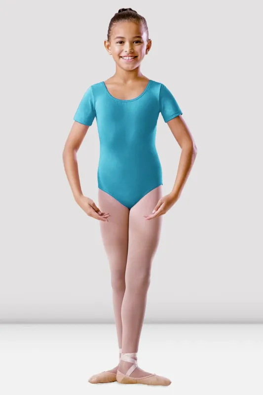 Kurzarm-Trikot mit Rundhalsausschnitt für Mädchen