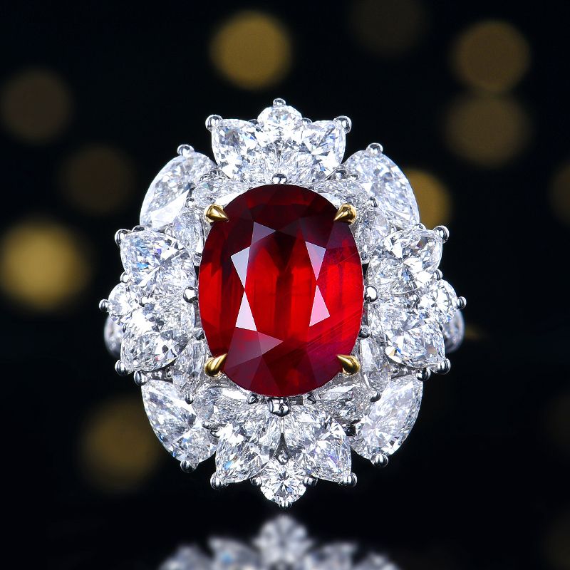 5.09ct Unheated Ruby Exquisite Collector&#39;s Edition Convertible Ring and Pendant
