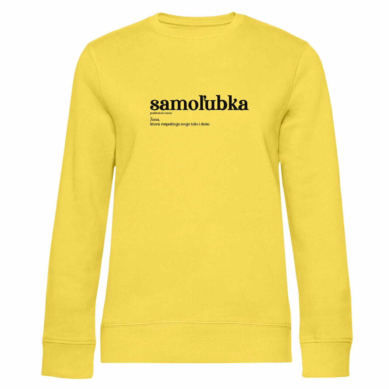 Samoľubka - dámska mikina, Farba: Yellow