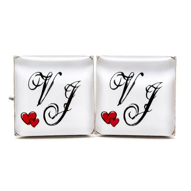 Monogram so srdiečkami