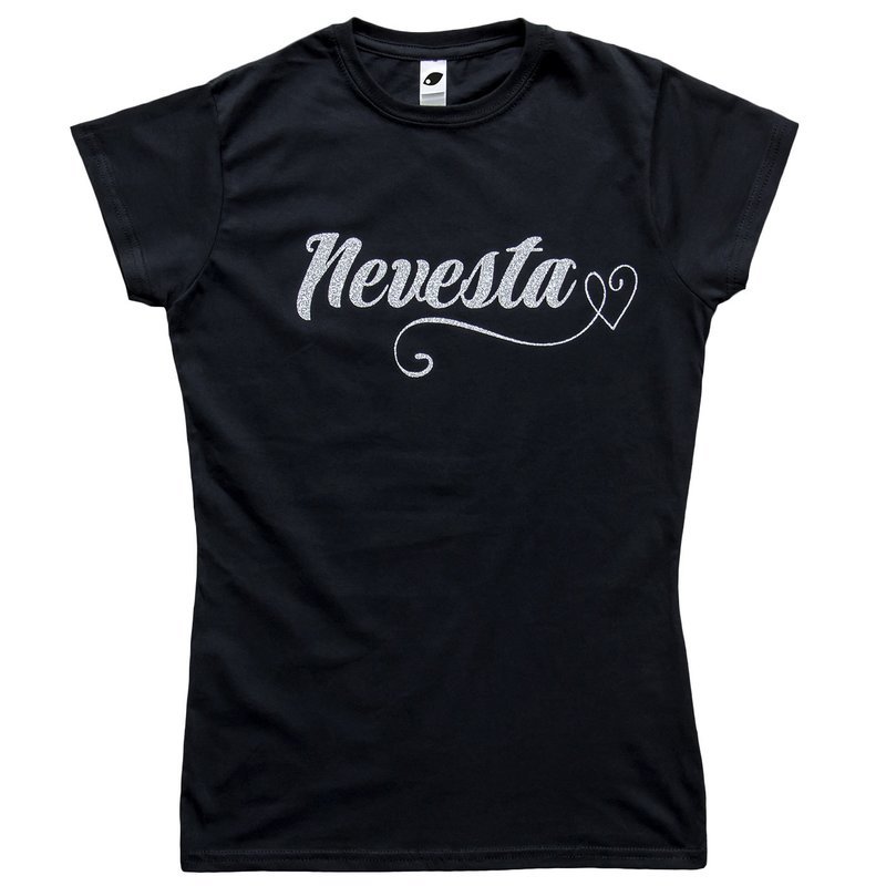 Nevesta s glitrovým efektom