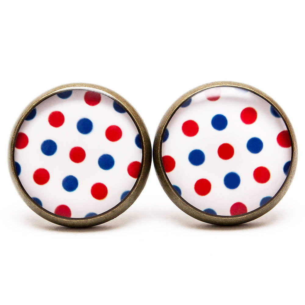 Červeno modré bodečky