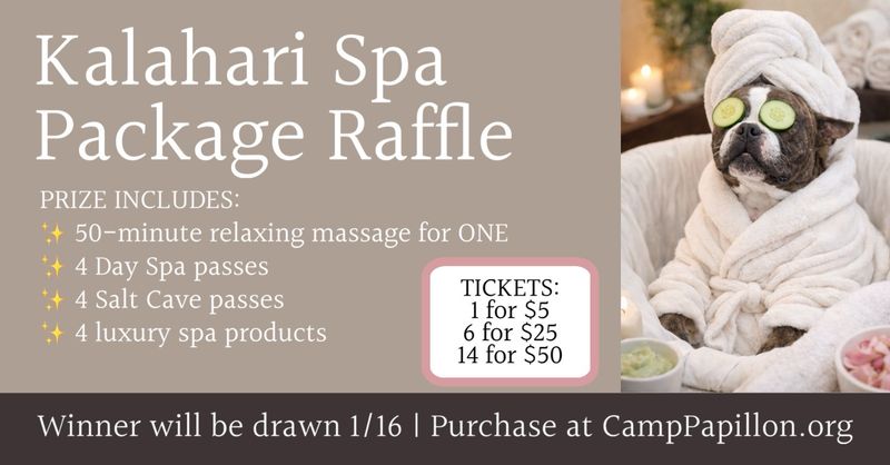 Kalahari Spa Package Raffle To Benefit Meatball- 14 Tickets