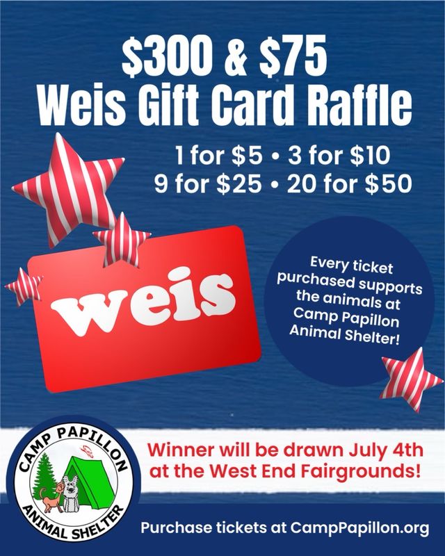 Weis Gift Card Raffle-9 Tickets