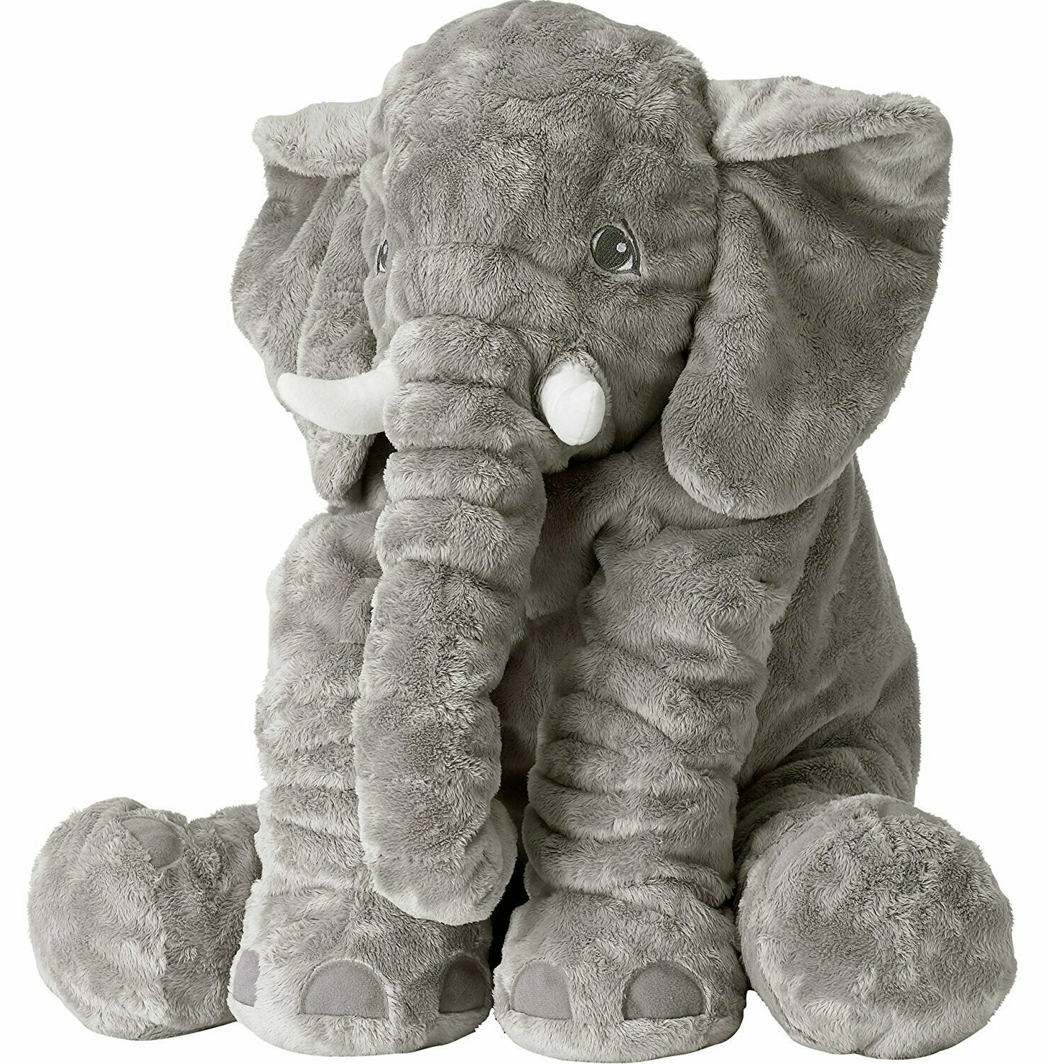 Sooften Stuffed Elephant Plush Toy 24 inch/60cm Gray