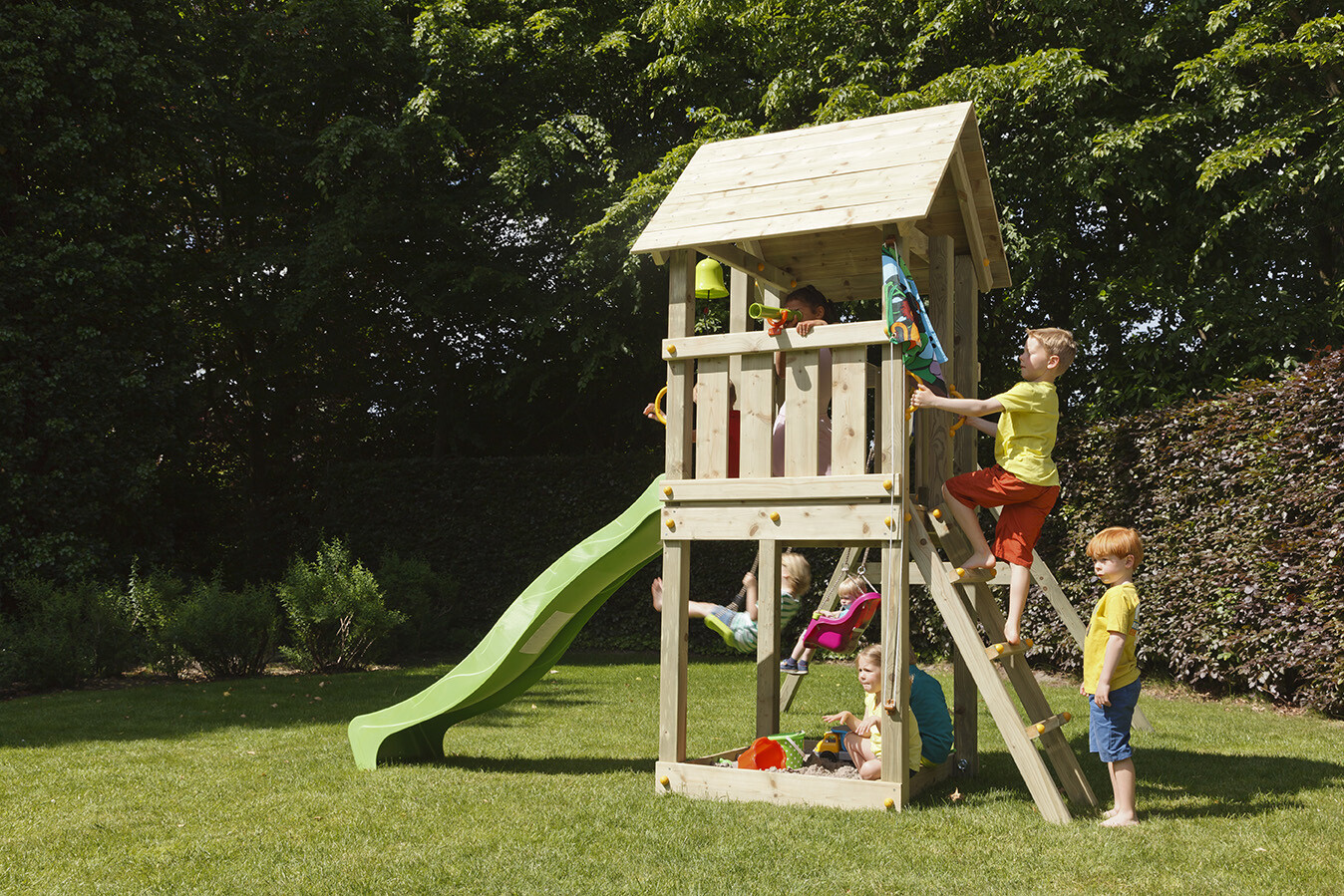 Houten speeltoestel Kiosk