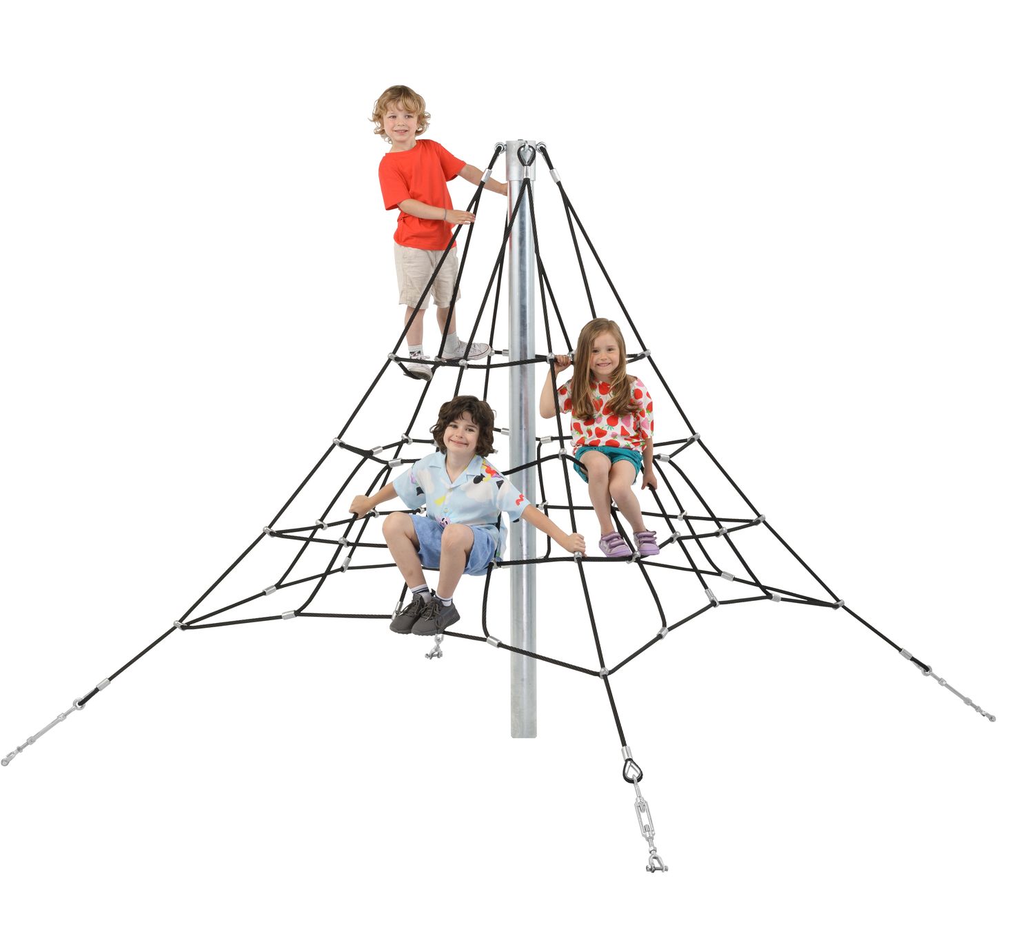 Piramidenet in gewapend touw 2 meter