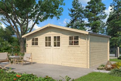 Woodlands blokhut Hudson XL 505 x 385 x 248 cm Wanddikte 28 mm