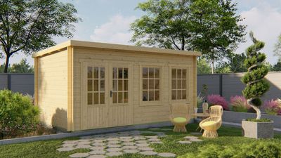 Blokhut Sadie 500 x 300 x 233 CM Wanddikte 40 mm