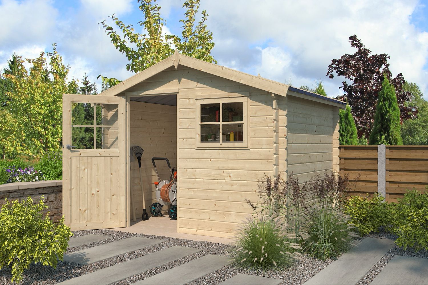 Woodlands Blokhut Salzburg 295 × 248 cm Wanddikte 28 mm