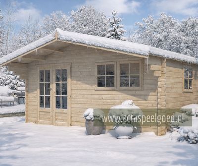 Woodlands blokhut Koski 505 x 505 cm Wanddikte 44 mm