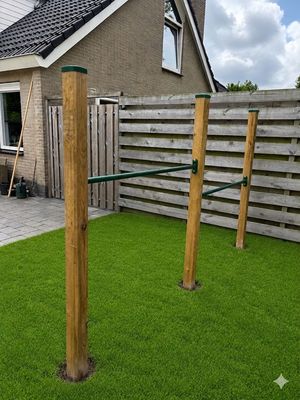 Duo Duikelrek donkergroen 125 cm