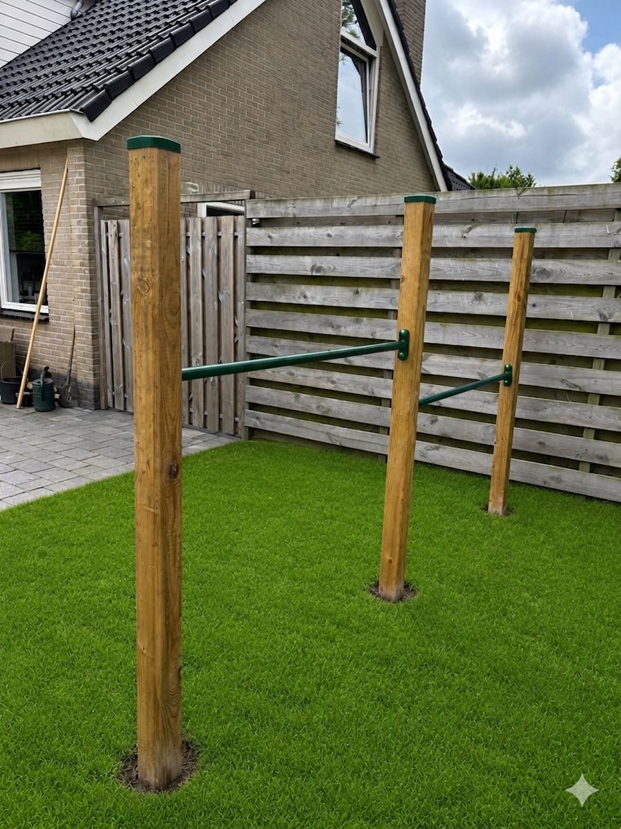 Duo Duikelrek donkergroen 125 cm