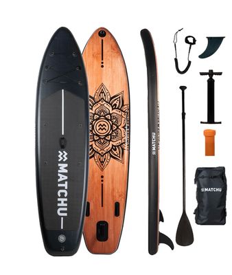 SUP Board Hout Mandala – stijlvol het water op
