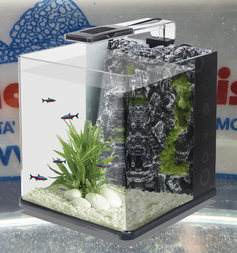 ACQUARIO NANUX ROCK NERO 18 LITRI