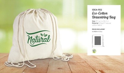 Altitude Eco-Cotton Drawstring Bag