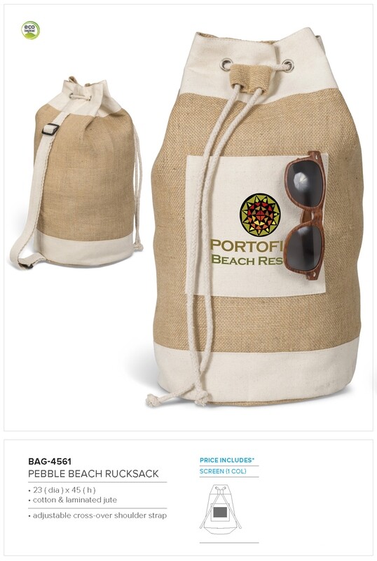 Okiyo Suna Jute &amp; Cotton Beach Rucksack