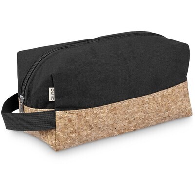 Okiyo Koruku Cork &amp; Cotton Toiletry Bag