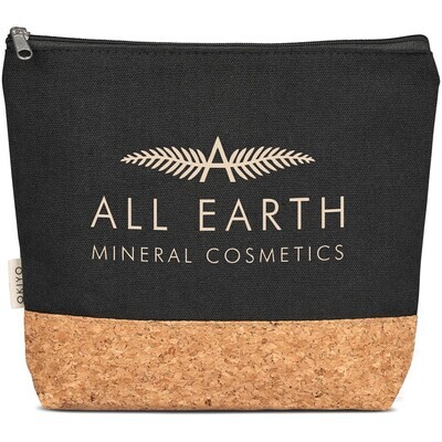 Okiyo Koruku Cork &amp; Cotton Cosmetic Bag