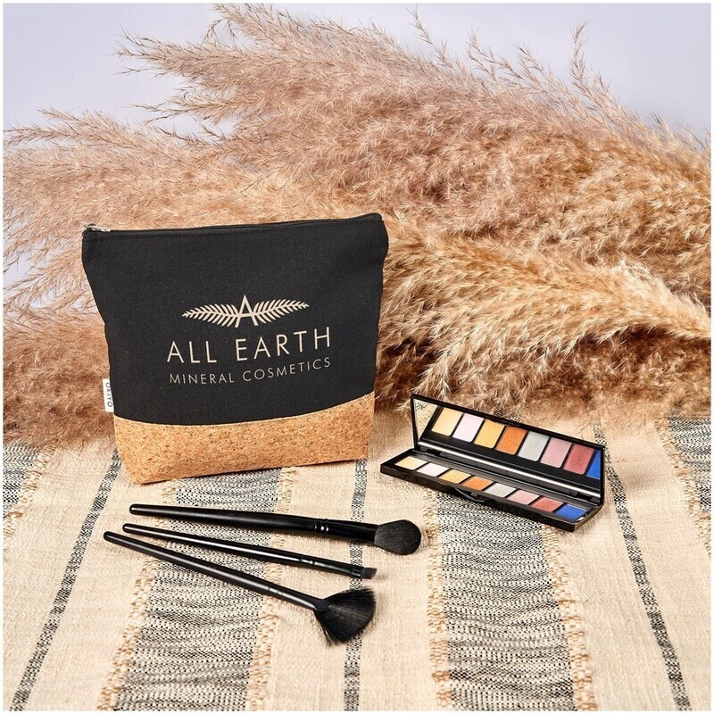 Okiyo Koruku Cork &amp; Cotton Cosmetic Bag
