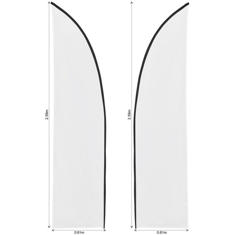 Legend 2m Sublimated Arcfin Double-Sided Flying Banner Skin (Excludes Hardware)
