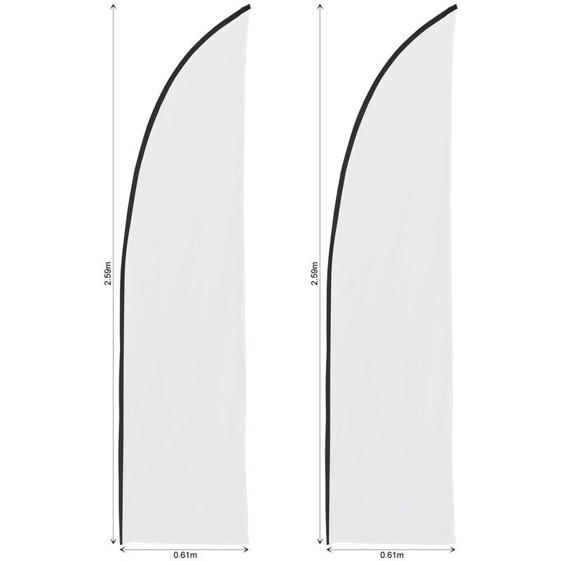 Legend 2m Sublimated Arcfin Flying Banner Skin - Set Of 2 (Excludes Hardware)
