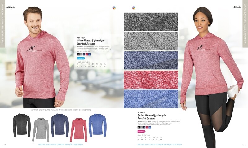 Ladies Fitness Lightweight Hooded Sweater