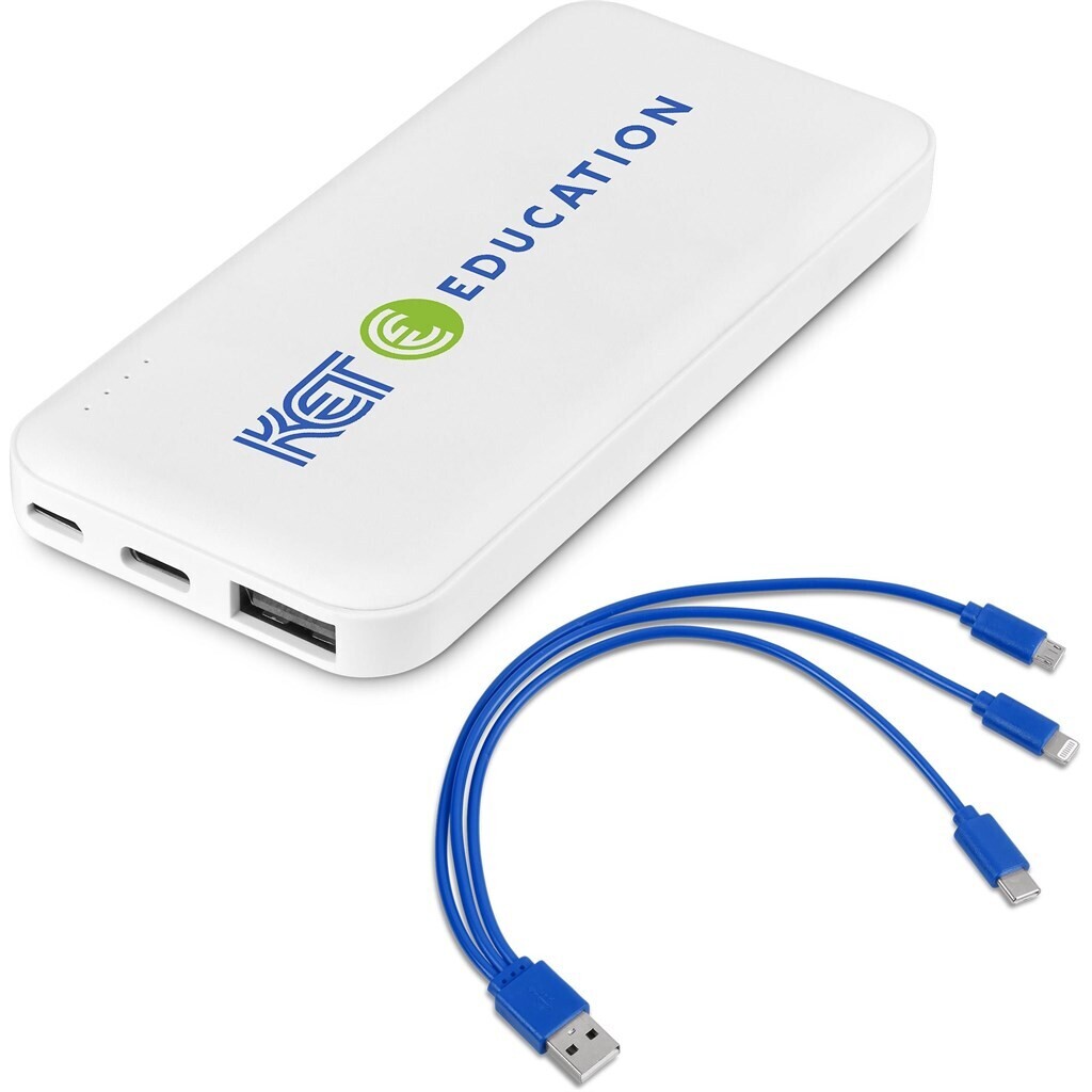 Kingpin White 5 Compact Power Bank - 5,000mAh - Blue