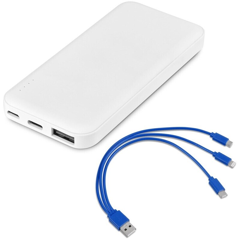 Kingpin White 5 Compact Power Bank - 5,000mAh - Blue