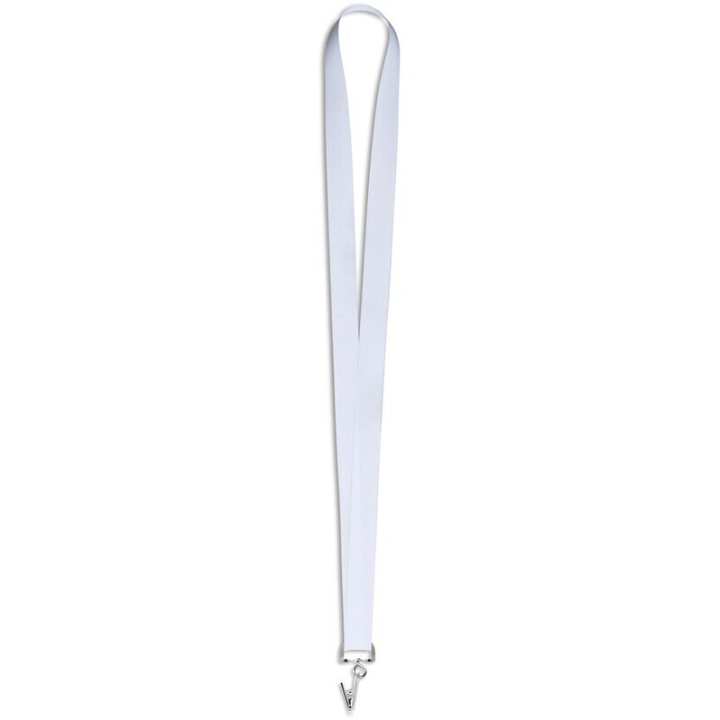 Crocodile Clip Double-Sided Sublimation Petersham Lanyard
