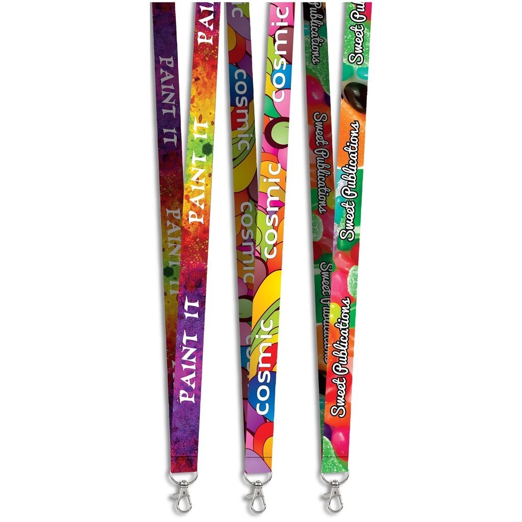 Snap Hook Clip Double-Sided Sublimation Satin Lanyard