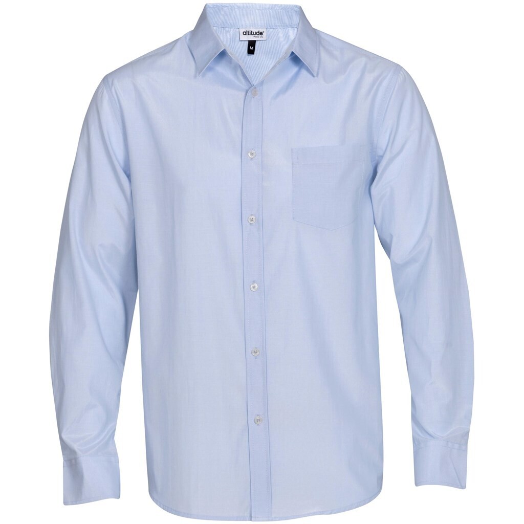 Mens Long Sleeve Portsmouth Shirt - Light Blue