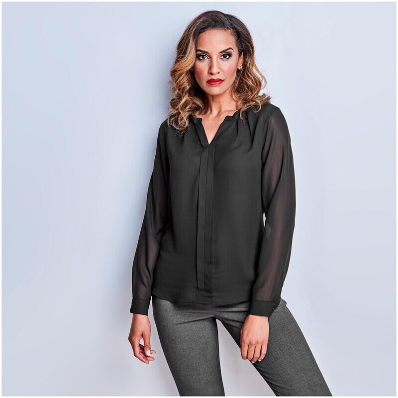 Sleevless blouse with cowl neck - Zenobia Raama