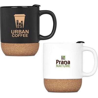 Serendipio Sienna Cork &amp; Ceramic Coffee Mug - 340ml