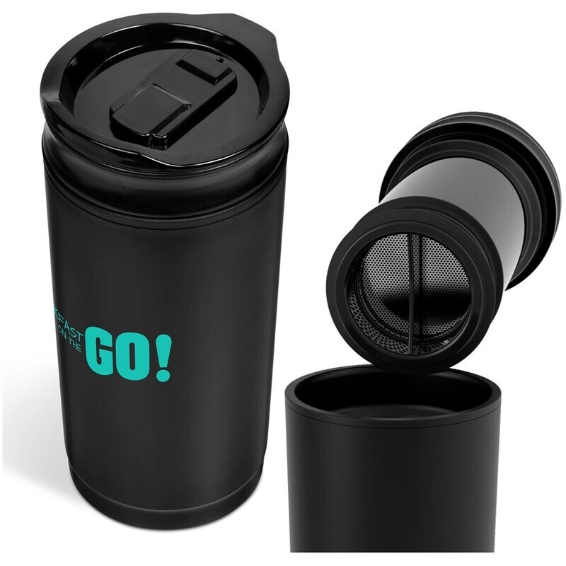 Colombia Plastic Double-Wall Tumbler &amp; Press - 470ml