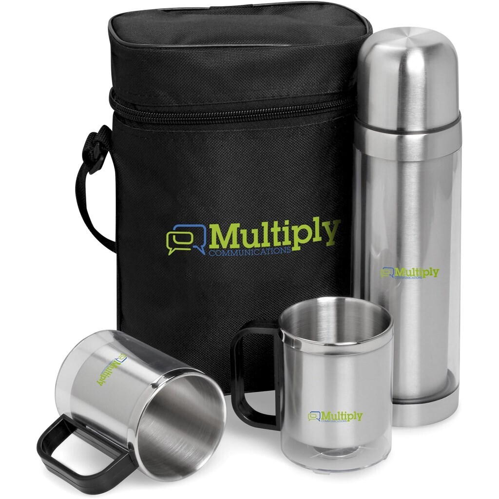 Admiral Stainless Steel Vacuum Flask &amp; Mug Set
