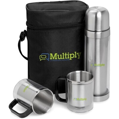 Admiral Stainless Steel Vacuum Flask &amp; Mug Set