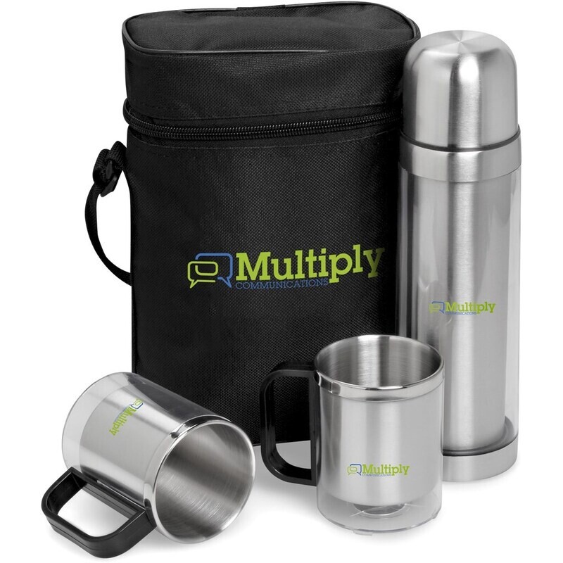 Admiral Stainless Steel Vacuum Flask &amp; Mug Set