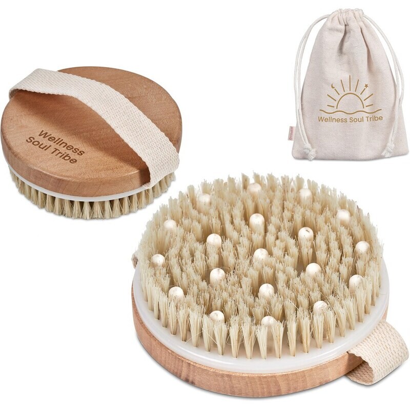 Eva &amp; Elm Aura Bath Massage &amp; Exfoliate Brush